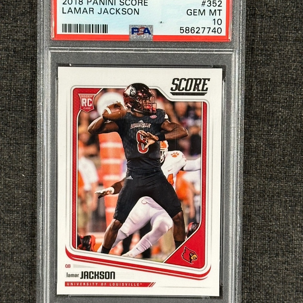 Lamar Jackson RC PSA 10 Louisville